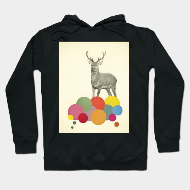 A Stag in Heaven Hoodie by Cassia
